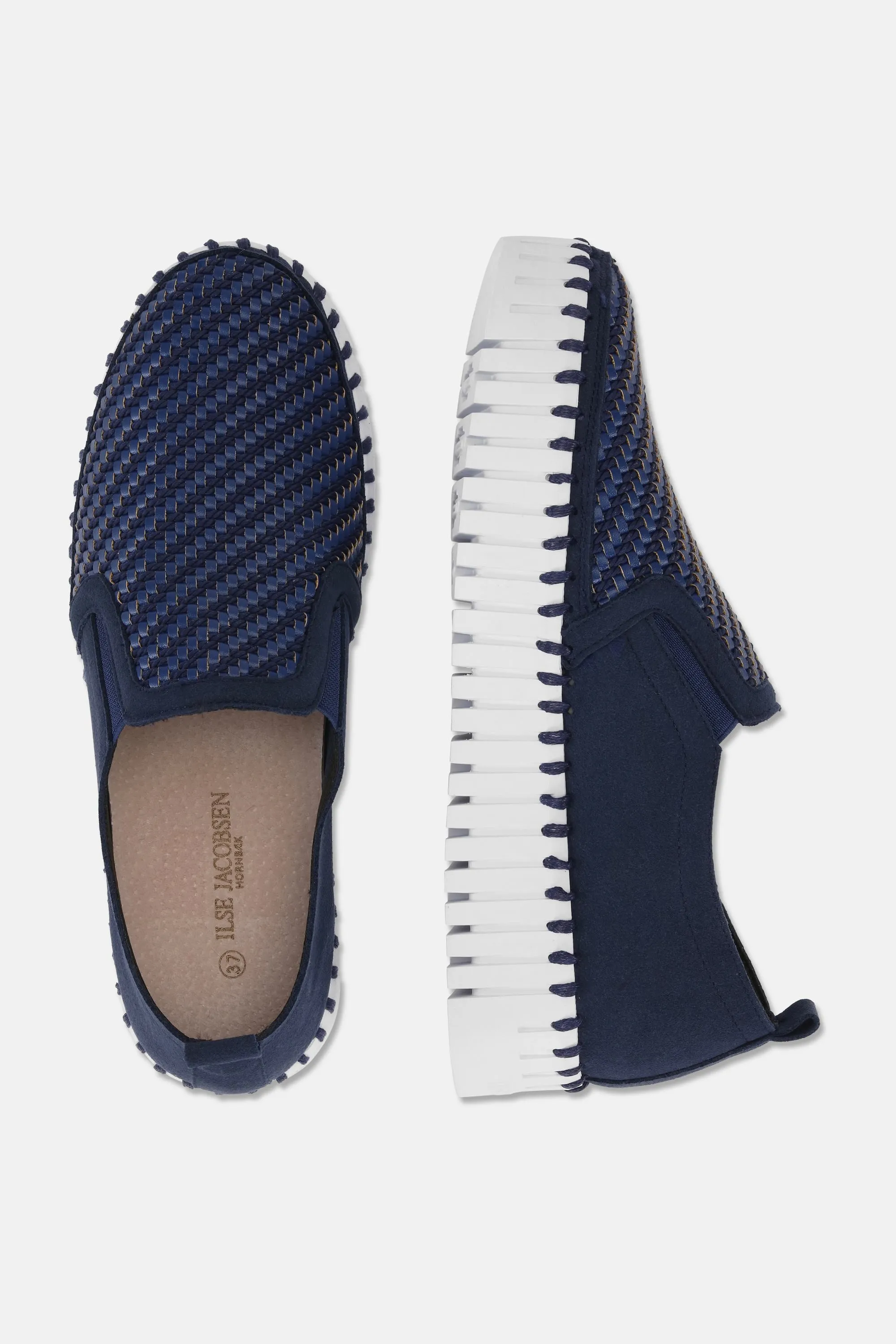Tulip Plateauschuhe - Dark Indigo White
