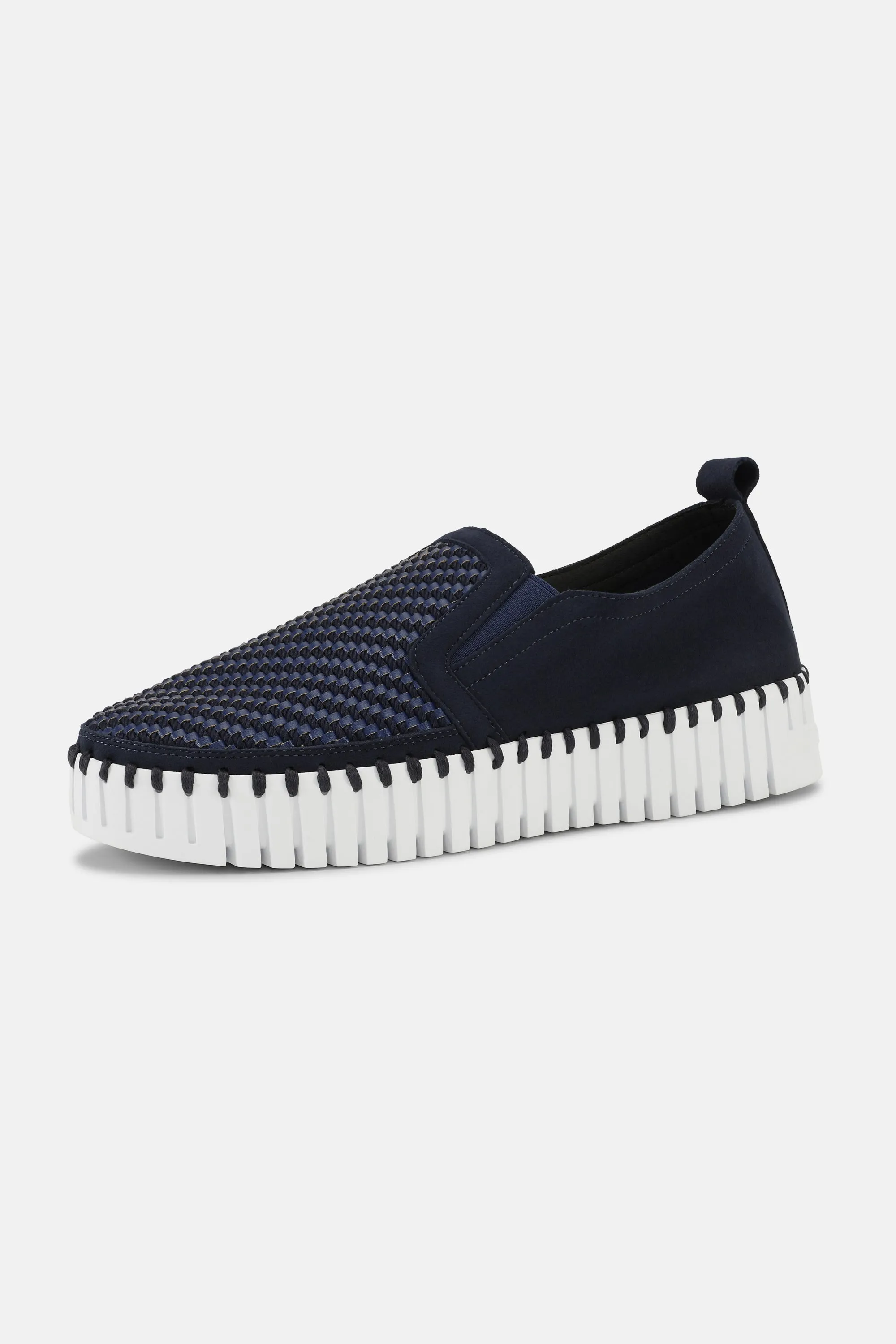 Tulip Plateauschuhe - Dark Indigo White