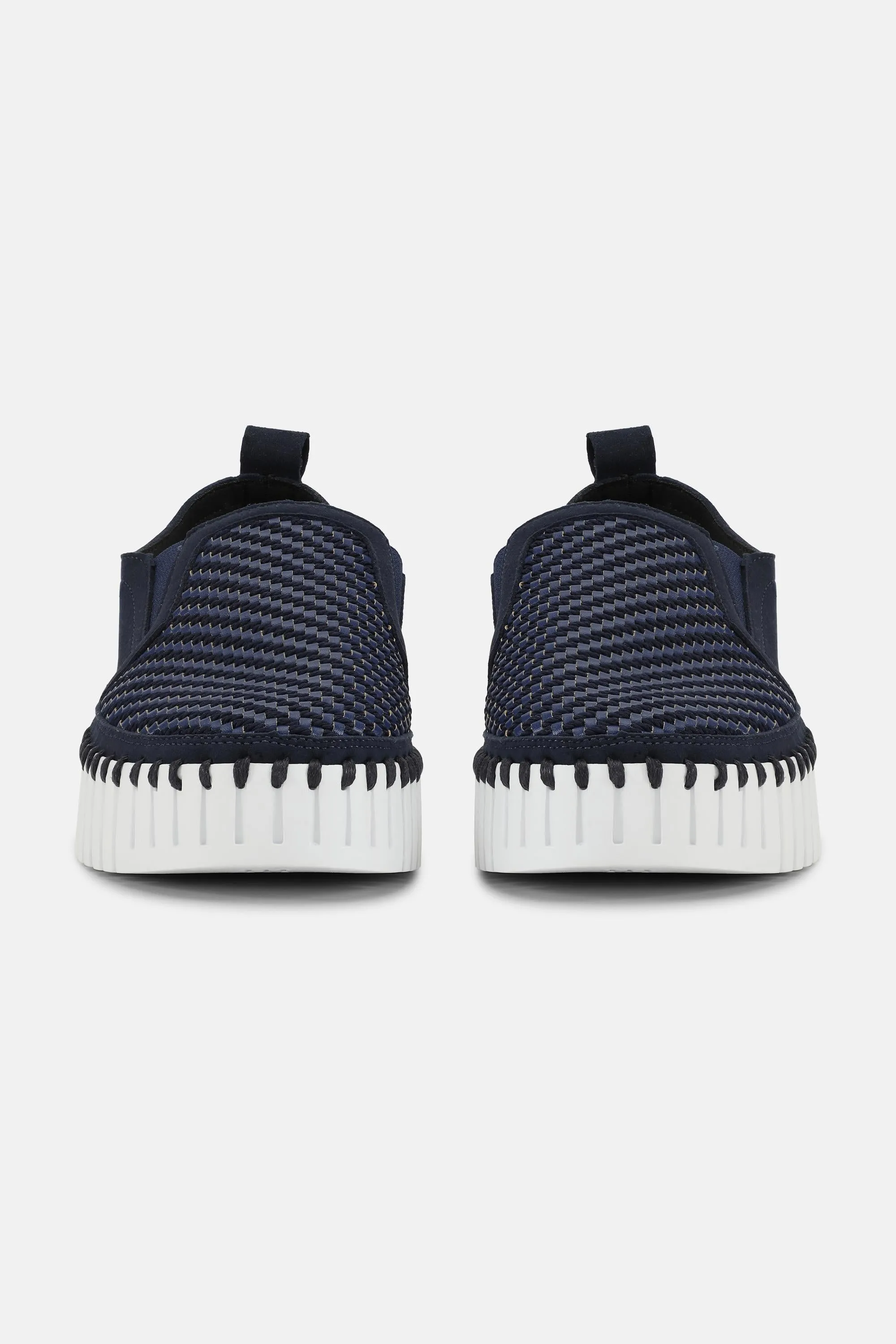 Tulip Plateauschuhe - Dark Indigo White