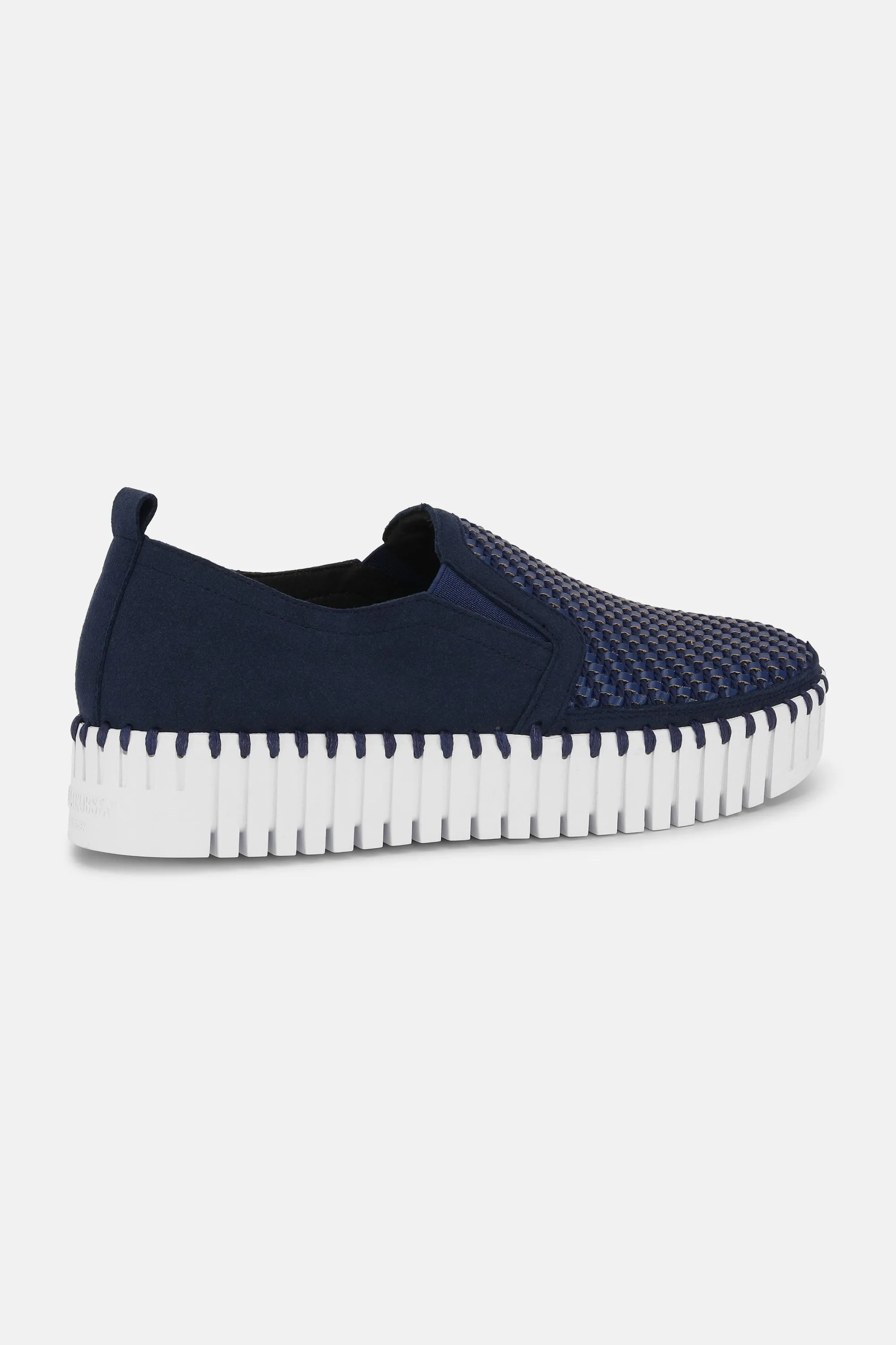 Tulip Plateauschuhe - Dark Indigo White