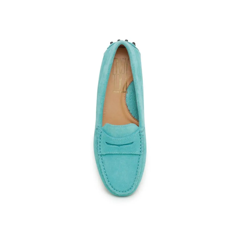 Turquoise Suede
