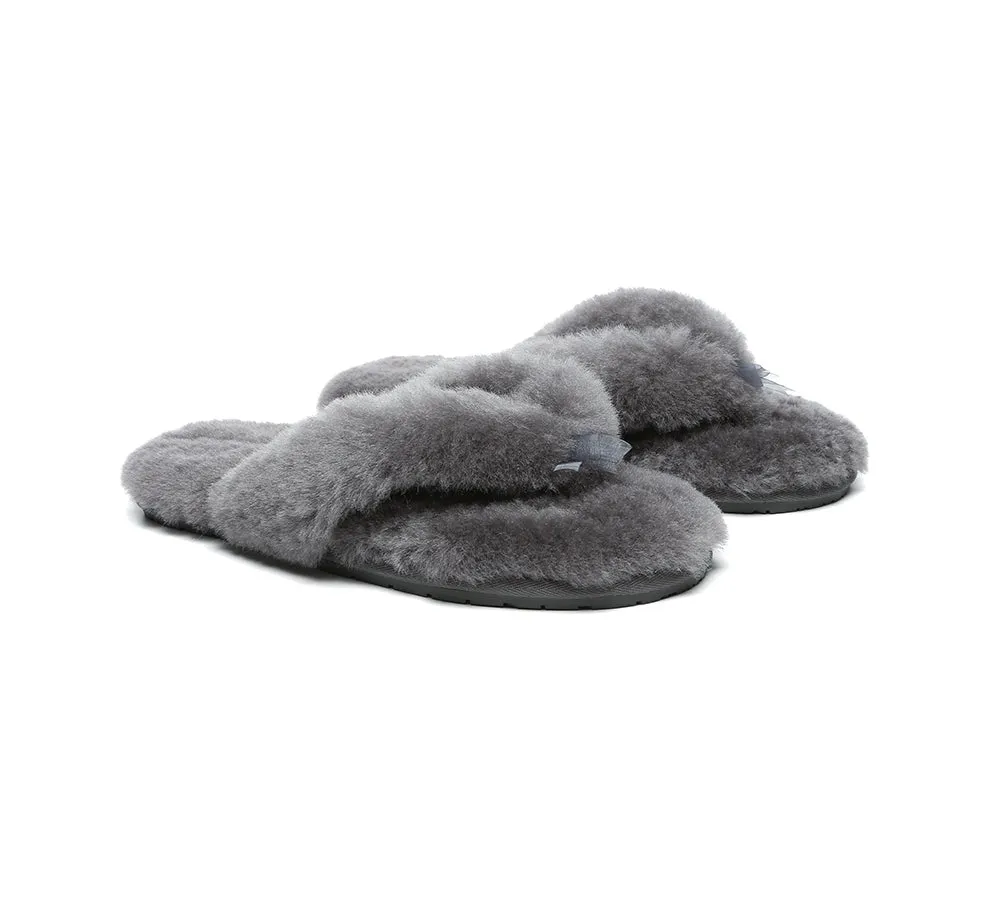 UGG Thongs Women Fluffy Slides Farah