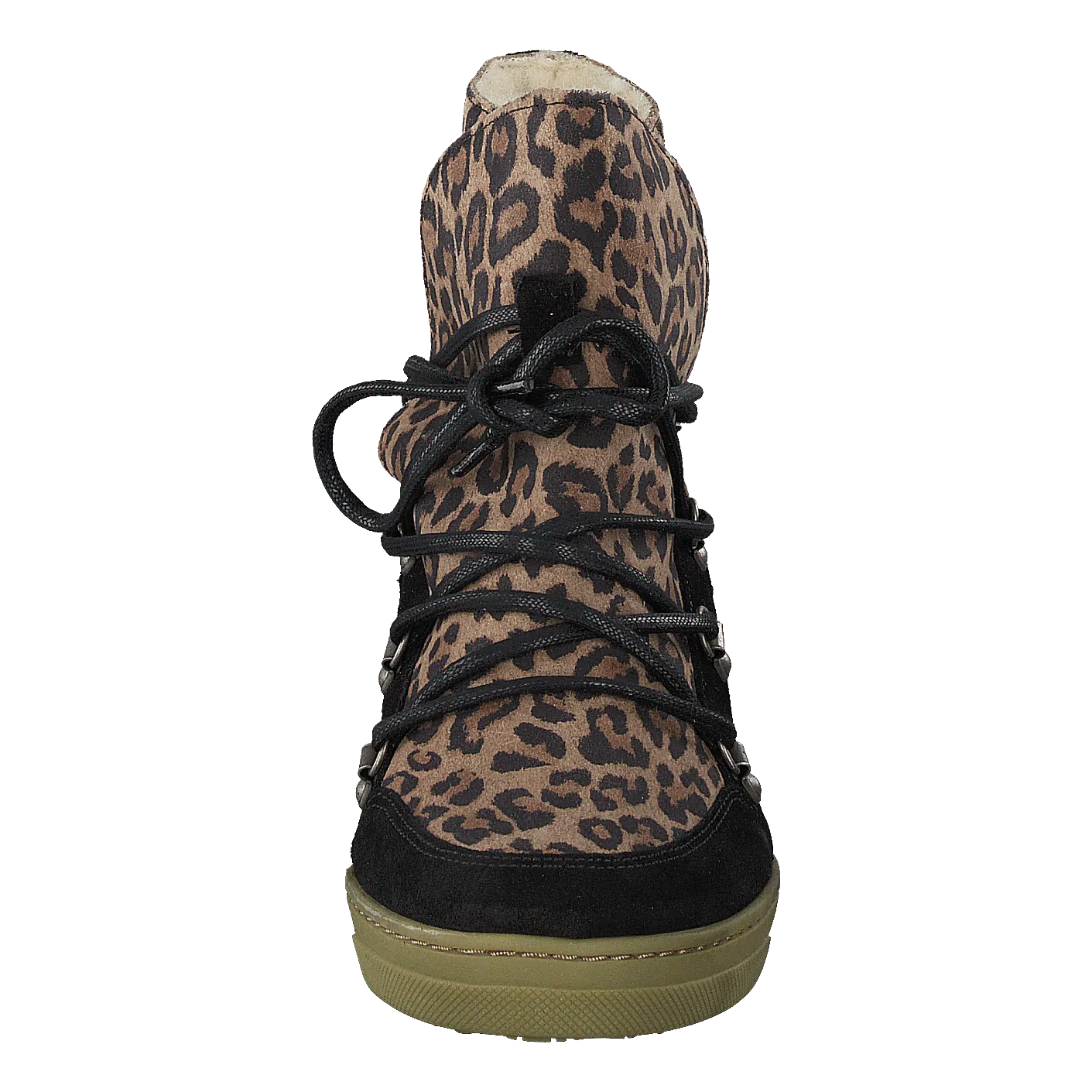 Uma Wool Leopard Suede