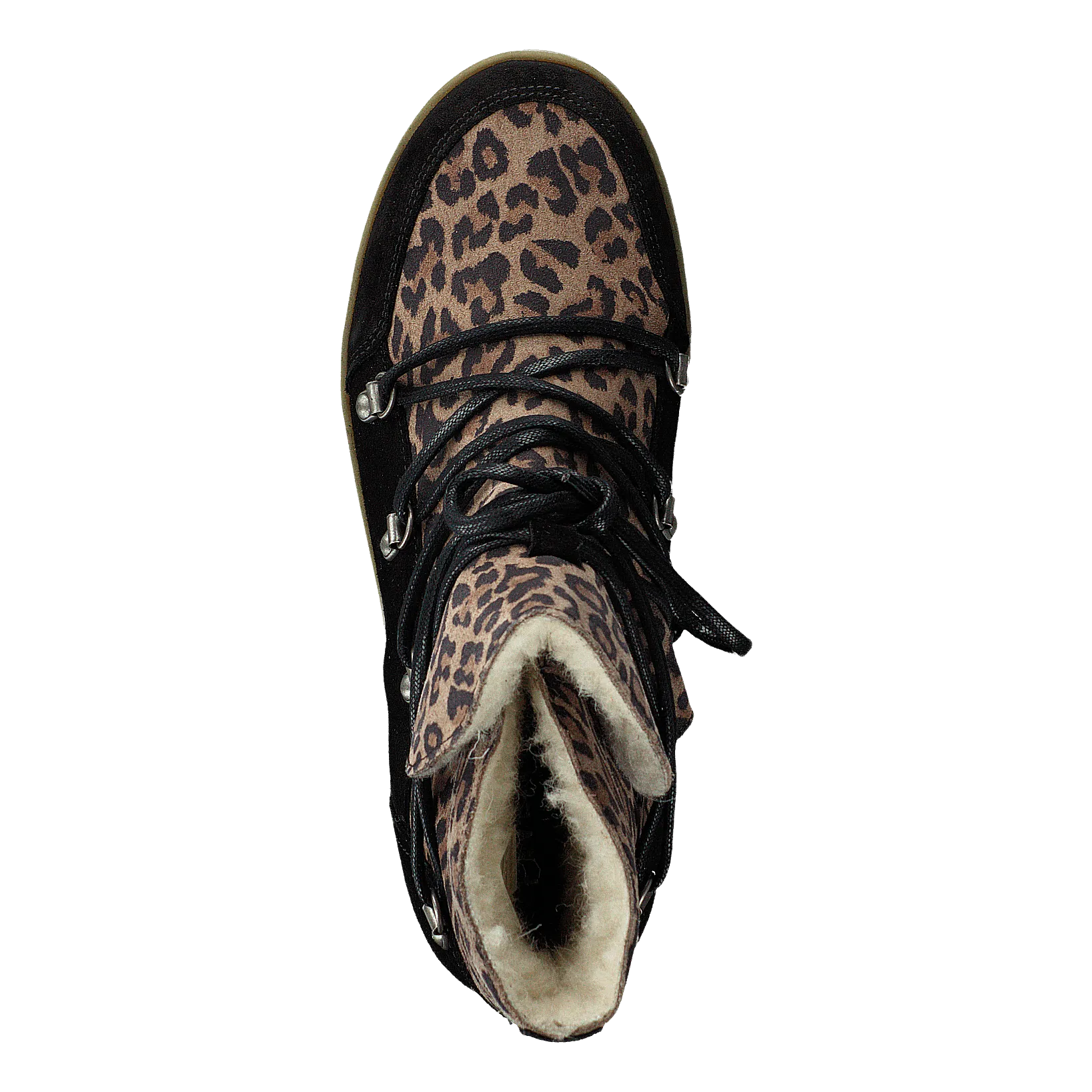 Uma Wool Leopard Suede