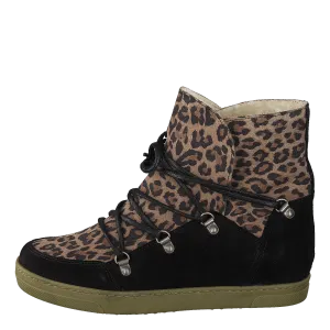 Uma Wool Leopard Suede