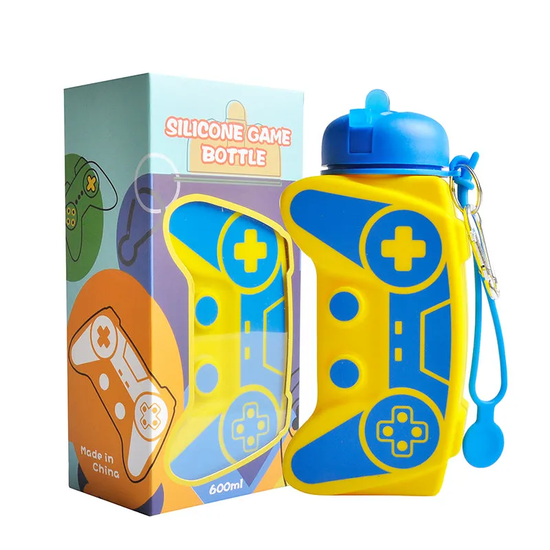Vatnsbrúsi Game over blár og gulur 600 ml