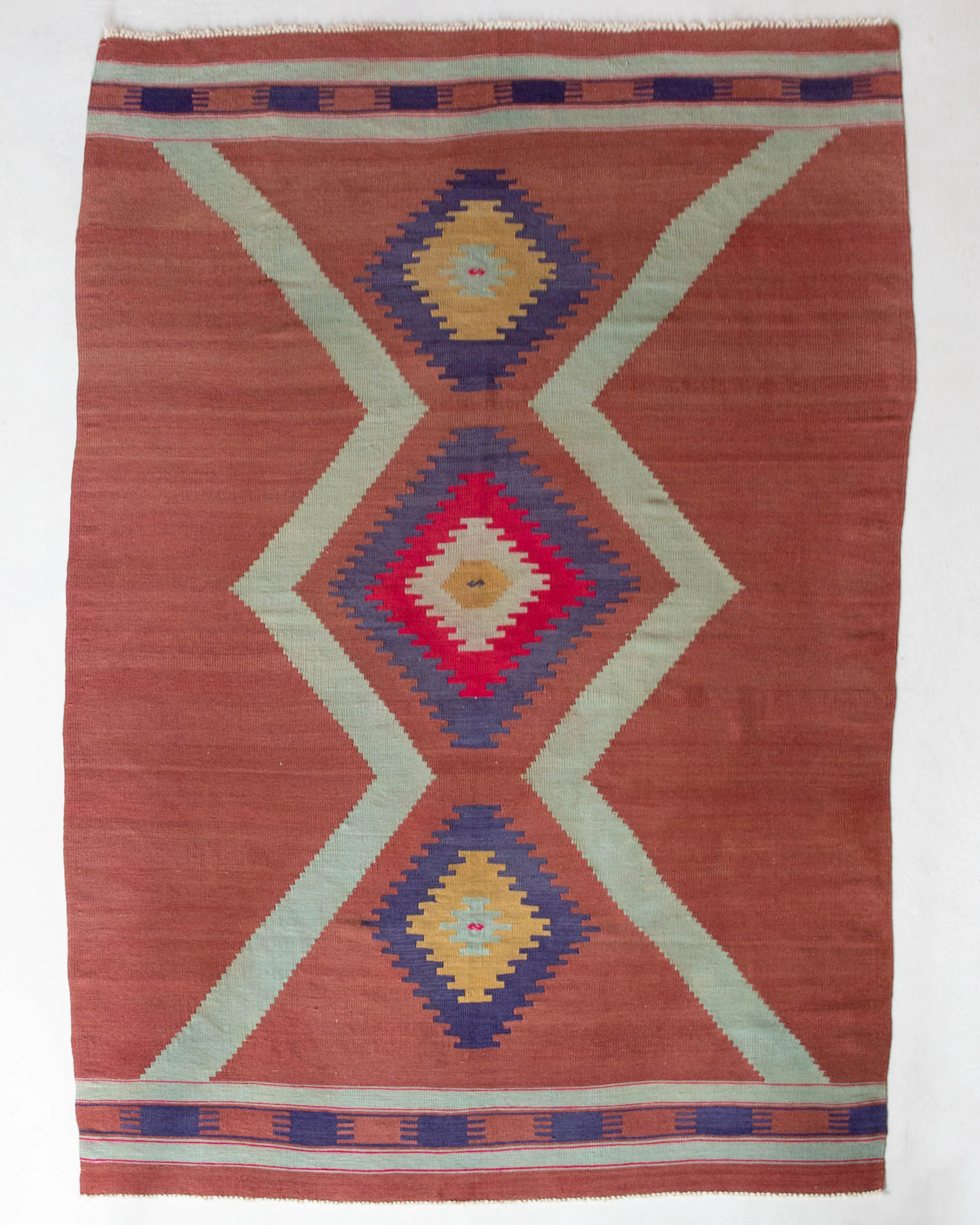 Vintage Balikesir Kilim Rug 5'3"x8'5"