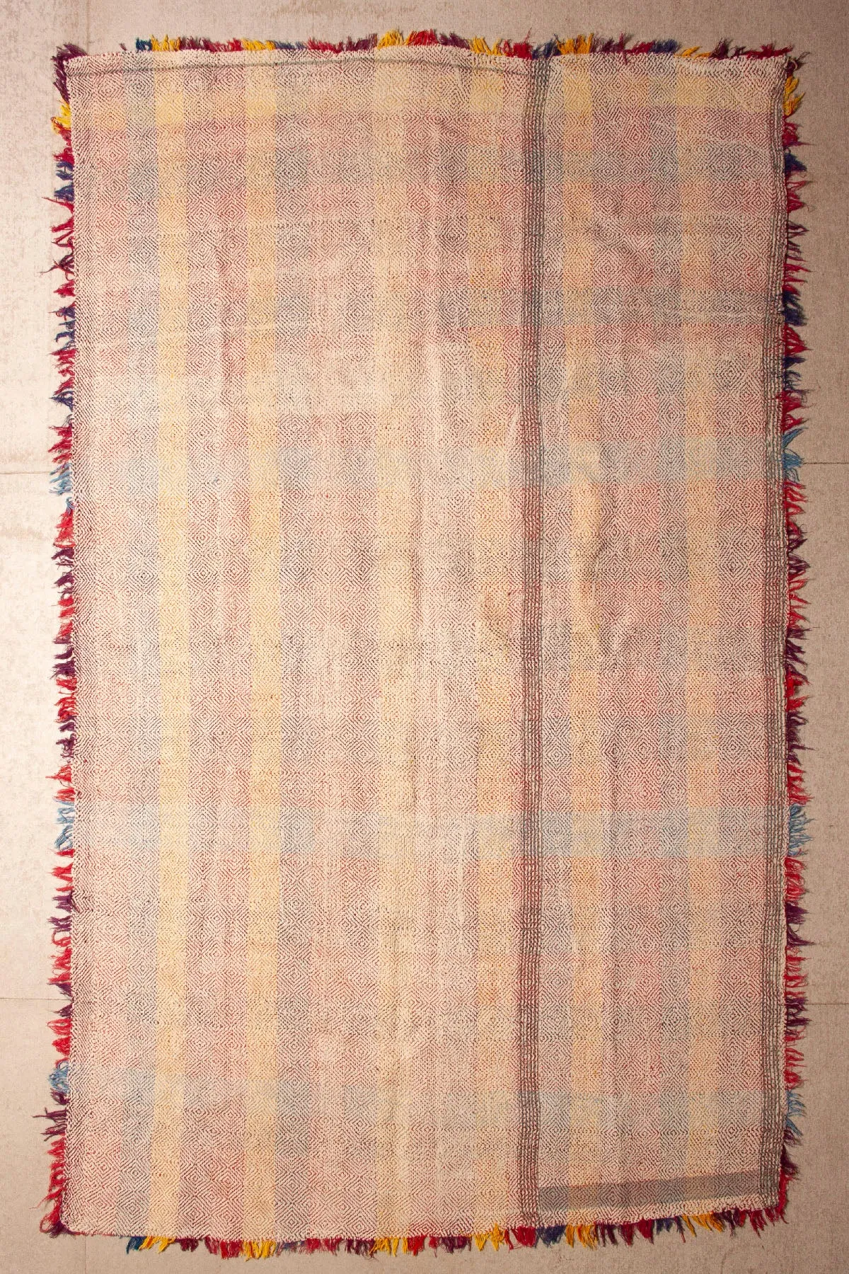 Vintage Dowry Kantha Blanket, #43 - 78"x47"