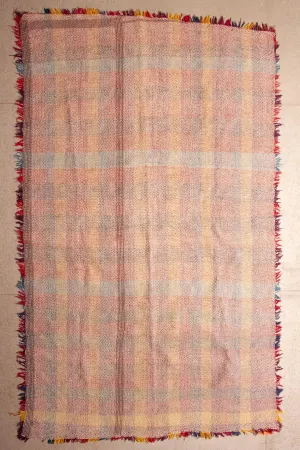 Vintage Dowry Kantha Blanket, #43 - 78"x47"