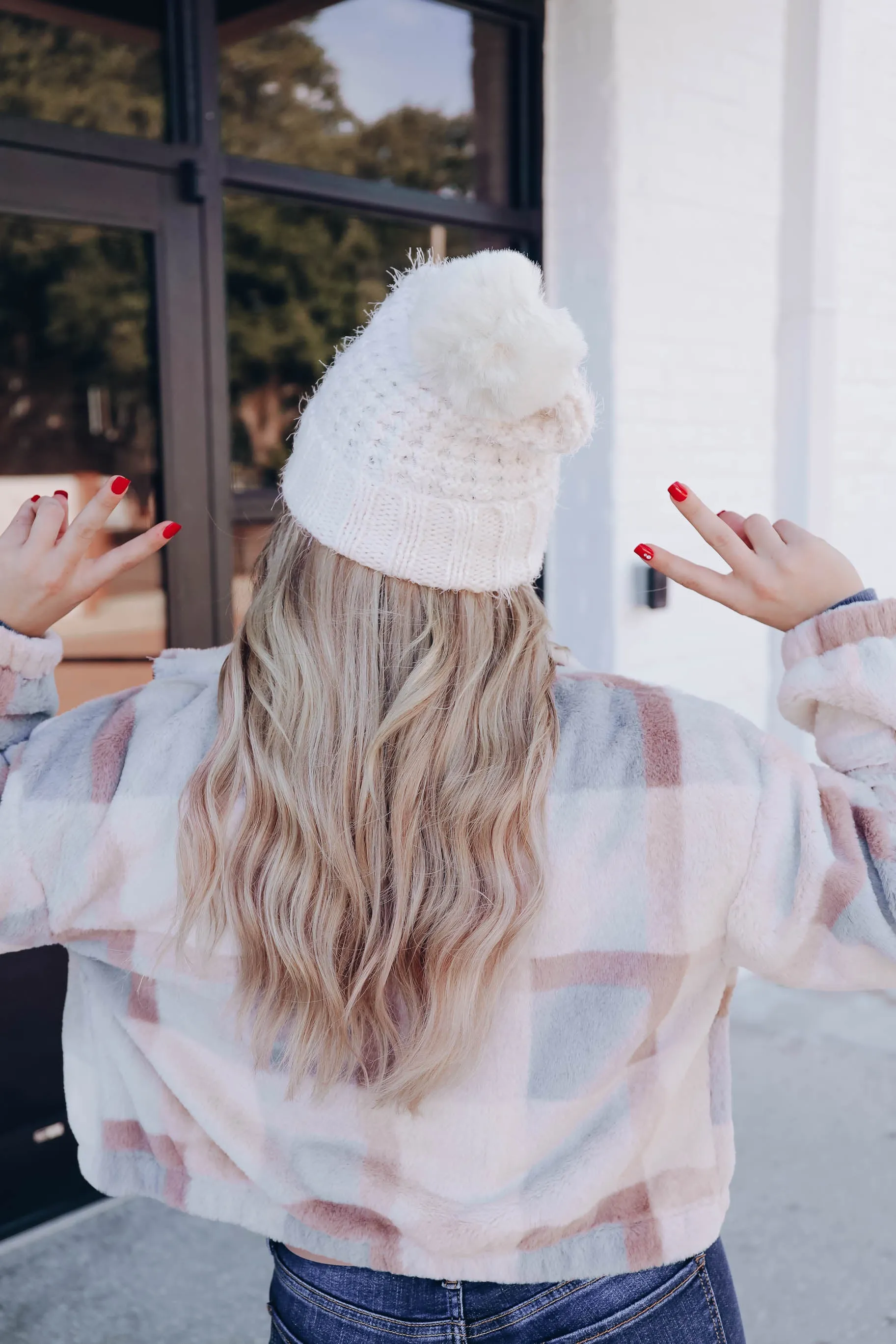 Warm Feelings Pom Beanie - Ivory