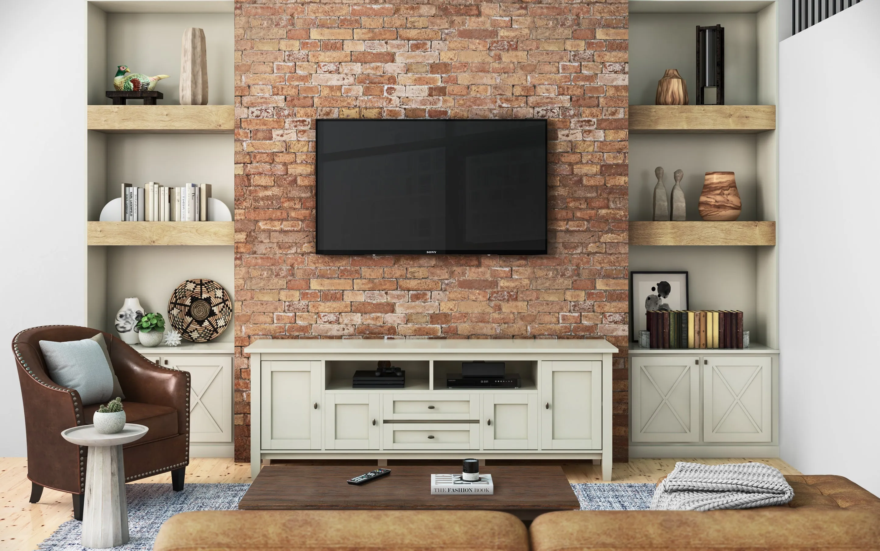 Warm Shaker 72 inch TV Media Stand