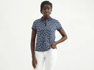 Women Printed Polo Collar T-shirt