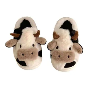 Women Slides House Slippers Warm plus Lined Closed Toe Fuzzy Home Slides