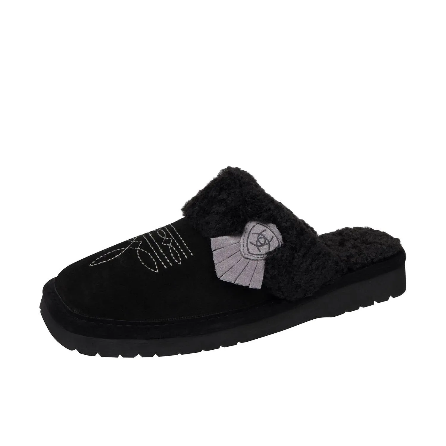 Women's Jackie Square Toe Slipper In Black