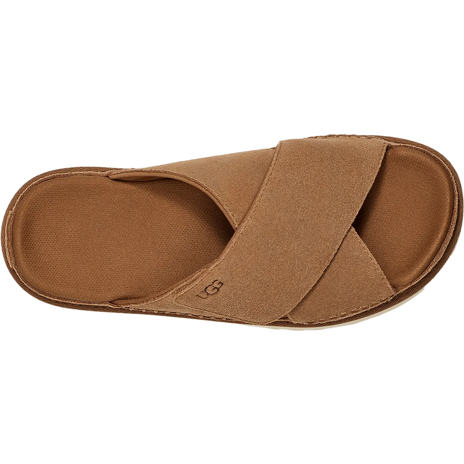 Women's UGG Goldenstar Cross Slide Chestnut