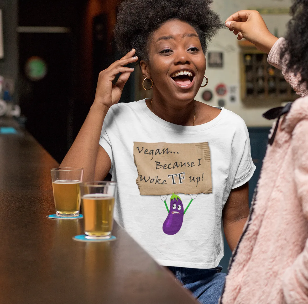 Women’s Woke TF Up Crop Top