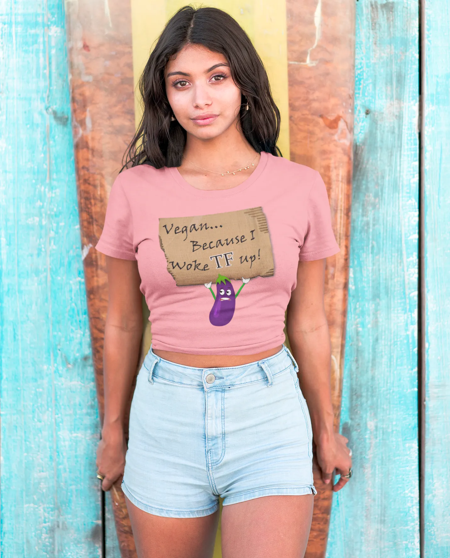 Women’s Woke TF Up Crop Top