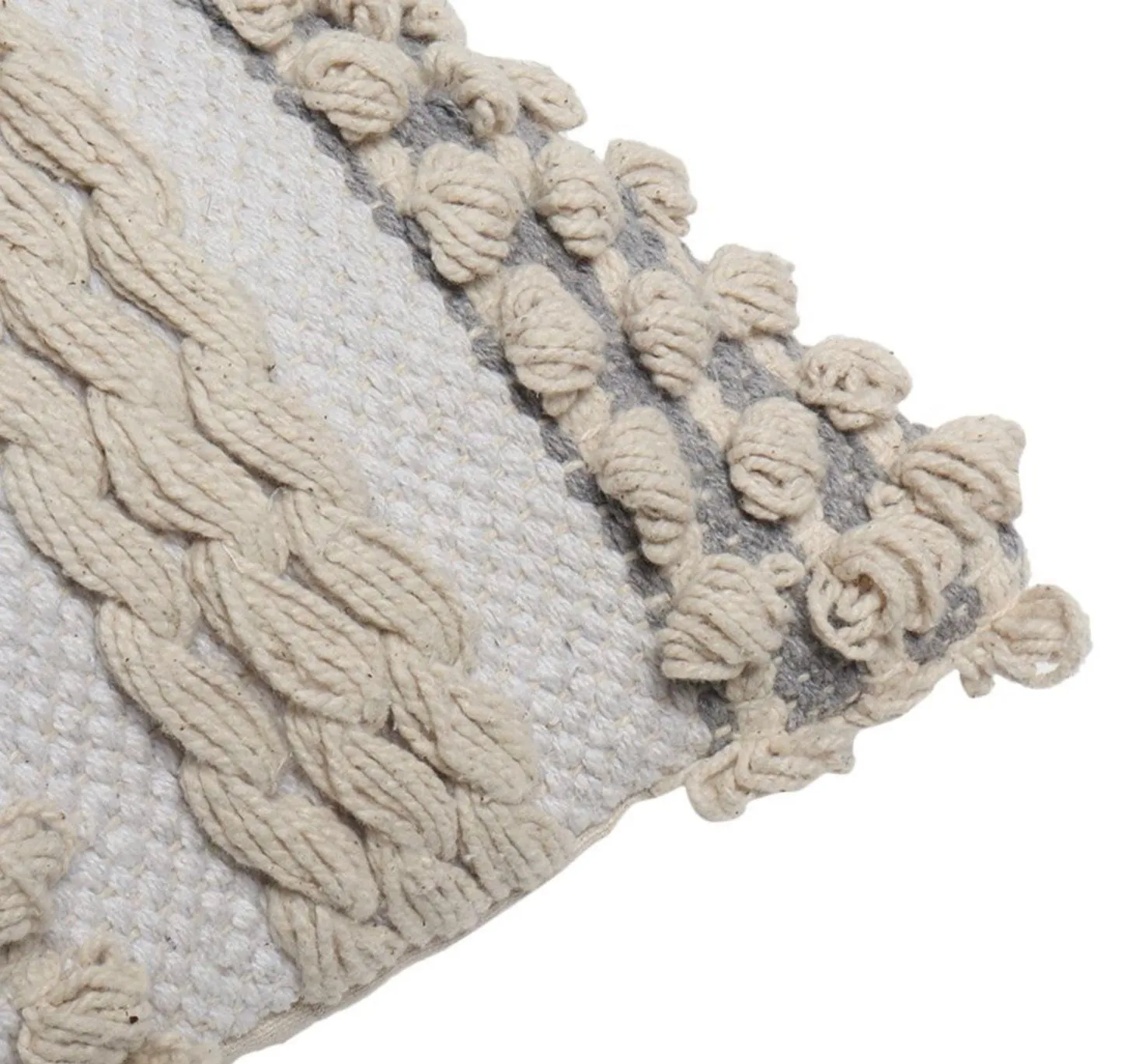 Woven Cotton Throw Pillow