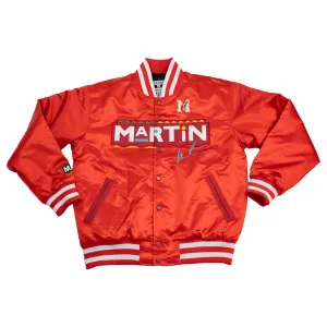 YOUTH MARTIN WARM UP SATIN JACKET (RED)