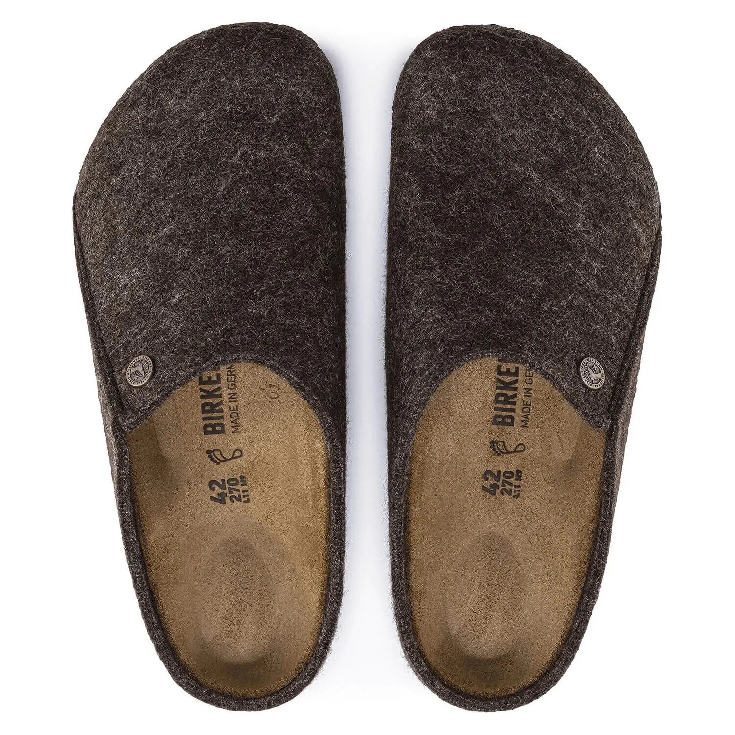 'Zermatt Rivet' women's home slipper - Brown